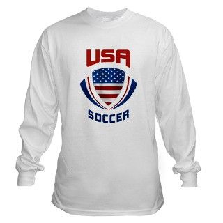 Soccer Crest USA Long Sleeve T Shirt by TeamWinchester