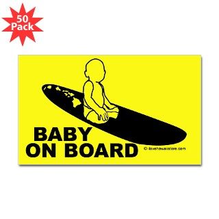 Baby On Board Rectangle Sticker 50 pk) by barcom