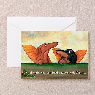 Dachshund Angels Christmas Cards (10) by terrypond