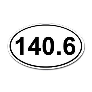 140.6 (Ironman Triathlon) Oval Decal by pnkdesigns