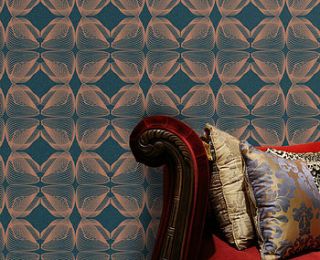 shell design wallpaper by ruth hayward design