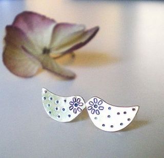 tiny dotty bird stud earrings by shere design