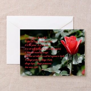 1Cor13  4 8    red rose ~ Cards (Pk of 10) by images_by_jpl