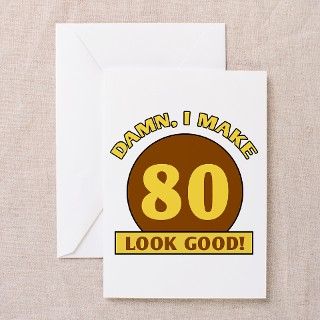 80th Birthday Gag Gift Greeting Cards (Pk of 10) by thebirthdayhill