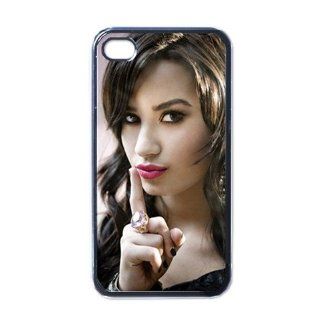 Demi Lovato Singer Cool iPhone 4 / iPhone 4s Black Designer Shell Hard Case Cover Protector Gift Idea Cell Phones & Accessories