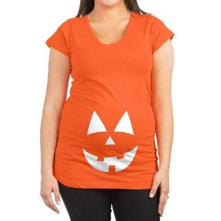 Pumpkin Face Maternity T Shirt by suburbangypsy