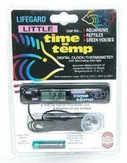 Lifegard Aquatics Little Time or Temp  Aquarium Thermometers 