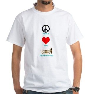 Peace Love Mellophone Shirt by BandGeek_Central