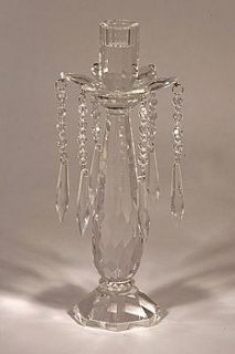 crystal glass candle holder / candle stand / candlestick by foxbat living + fashion
