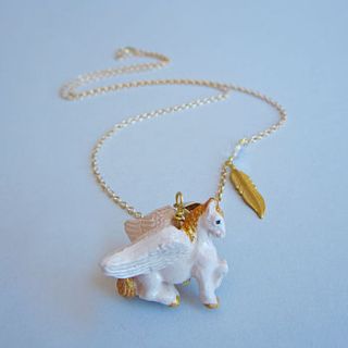 holding out for a hero pegasus necklace by eclectic eccentricity
