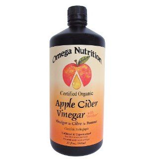 Omega Nutrition Apple Cider Vinegar, 32 Ounce (Pack of 2) Health & Personal Care