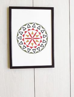 compass print by clare nicolson