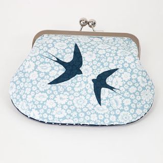 swallows metal clasp purse by particle press and the thousand paper cranes