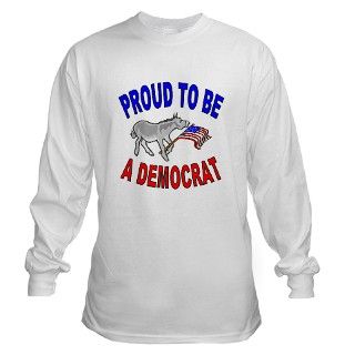 Proud Democrat Gear Long Sleeve T Shirt by democrats08vote