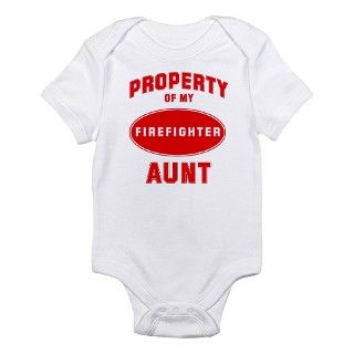 AUNT Firefighter Property Infant Bodysuit by firefighterwear