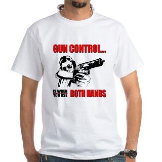 Funny Gun Control Shirt by funnystuffink