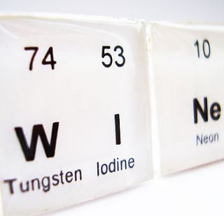 periodic table 'wine' cufflinks by sophie hutchinson designs