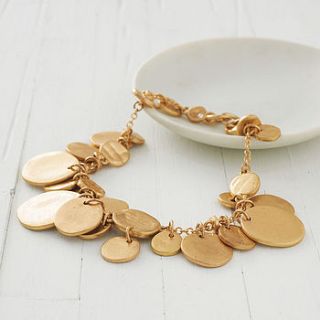 gold coin bracelet by lily & joan