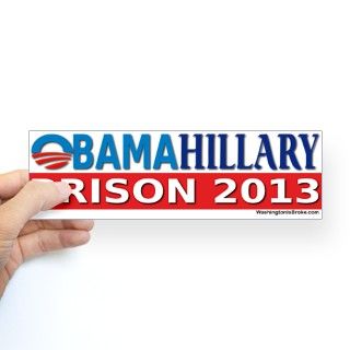Obama Hillary 2013 Bumper Bumper Sticker by WashingtonBroke