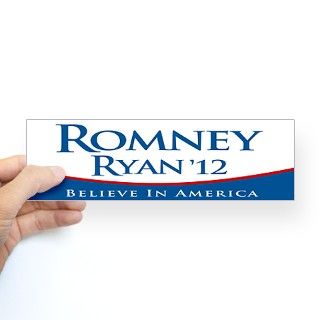 Romney/Ryan 2012 Bumper Sticker by rightwingstuff