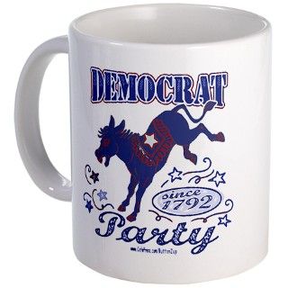 Retro Democrat Donkey Mug by buttonzup