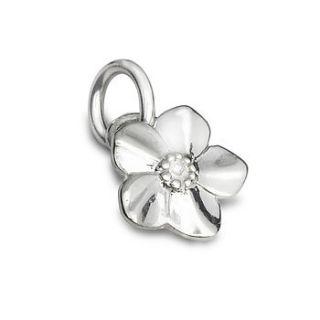 forget me not silver charm by scarlett jewellery