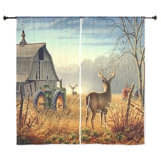 Buck Deers Curtains by freakyartshop