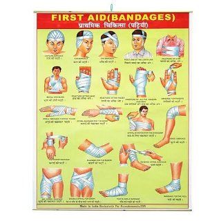 First Aid Bandages Hanging Banner   Childrens Wall Decor