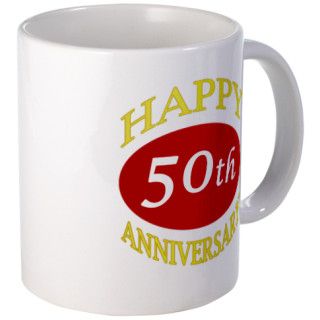 Happy 50th Anniversary Mug by thepixelgarden