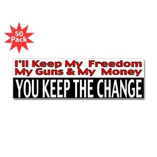 Keep The Change Bumper Sticker (50 pk) by policeshoppe