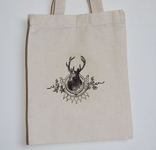 stag head bag by charlie milly design