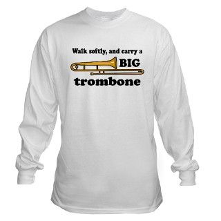 Funny Big Trombone Long Sleeve T Shirt by milestonesmusic