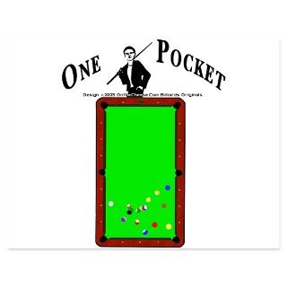1 Pocket Tuxedo Pool Player 5.5 x 4.25 Flat Cards by shirtsandgifts
