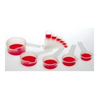 SI Metric Set of 5 Transparent Dry Measuring Cups