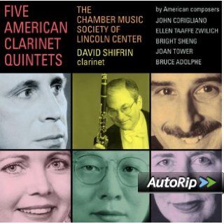 Five American Clarinet Quintets Music