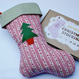 make your own christmas stocking kit by love me sew