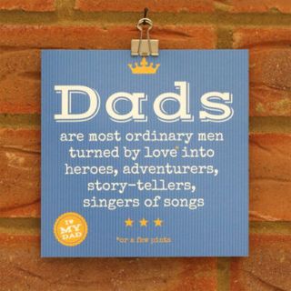 retro style father's day card from a daughter by applemint designs