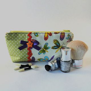 dragonfly makeup bag by cherish handmade