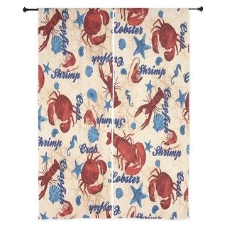 Cute Seafood Decor Curtains by giftsforyourex