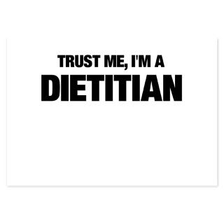 Trust Me, Im A Dietitian Flat Cards by bestdesign