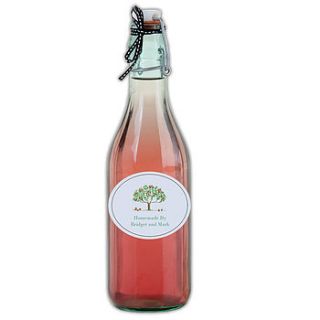 25 'personalised bottle labels' by honey tree publishing