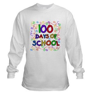 100 Days of School Long Sleeve T Shirt by peacockcards