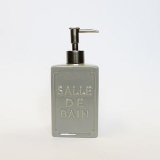 ceramic salle de bain soap dispenser by lindsay interiors