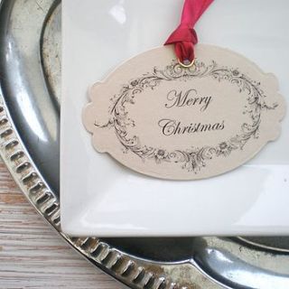 christmas vintage style gift tags by edgeinspired