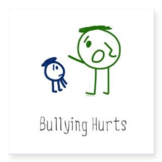 Bullying Hurts Sticker by nopeasplease