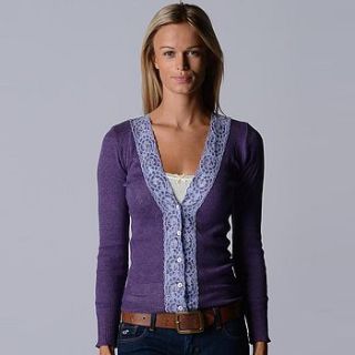 classic wide lace cardigan by palace london