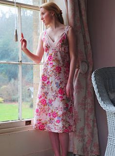 floral print lace nightie by caro london