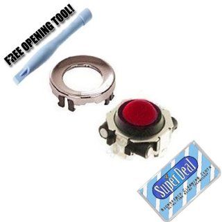Red Blackberry Trackball / Joystick / Navigate / Pearl / Ring Repair Replacement Fix Fixing for Rim Blackberry Pearl 8100 8130 Curve 8300 8310 8320 8800 8820 8830 with Exclusive FREE Complimentary Super Deal Micro Fiber Cleaning Cloth Electronics