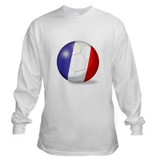 French Flag Soccer Ball Long Sleeve T Shirt by coolcups