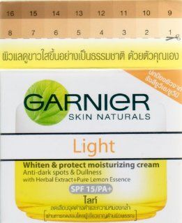 Garnier Skin Naturals Light Whiten and Even Moisturizing Day Cream 50 ml Health & Personal Care